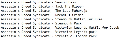 Assassin's Creed: Syndicate Assassin's Creed: Syndicate