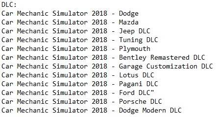 Car Mechanic Simulator 2017